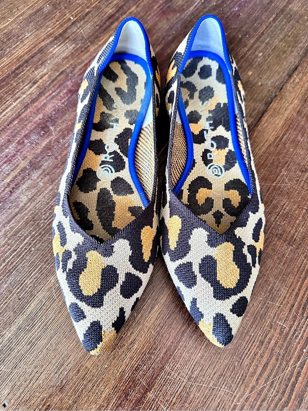 Rothy’s  Leopard Print Pointed-Toe Flats